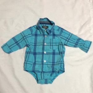 Oshkosh button down onesie